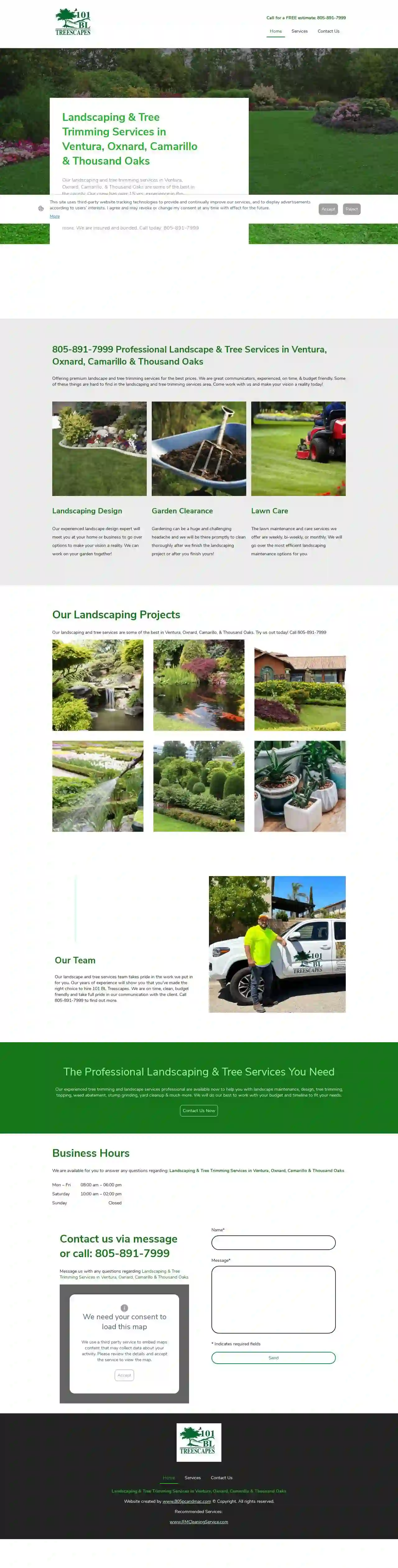 101 BL Treescapes - Tree Trimming - Landscaping - Maintenance