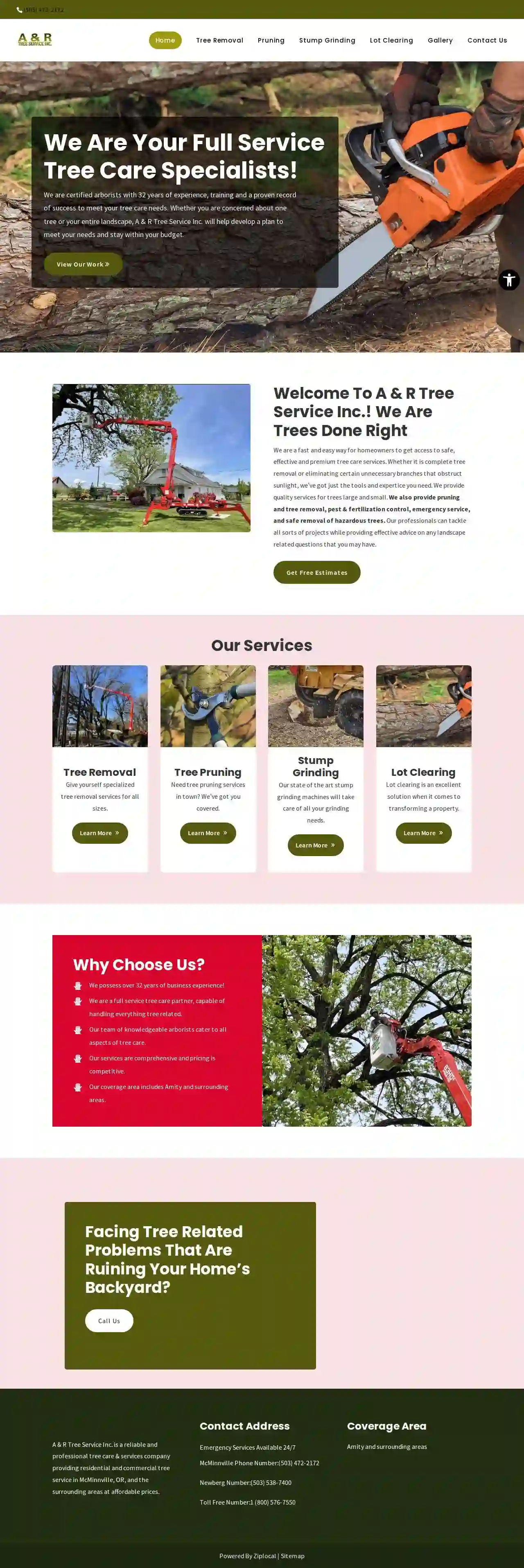 A & R Tree Service Inc