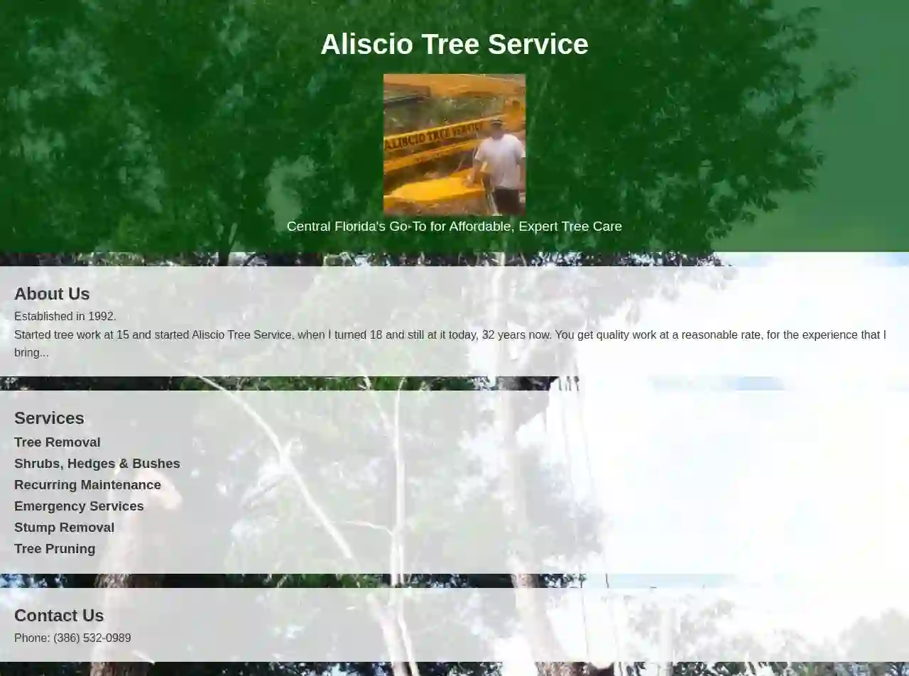 Aliscio Tree Service