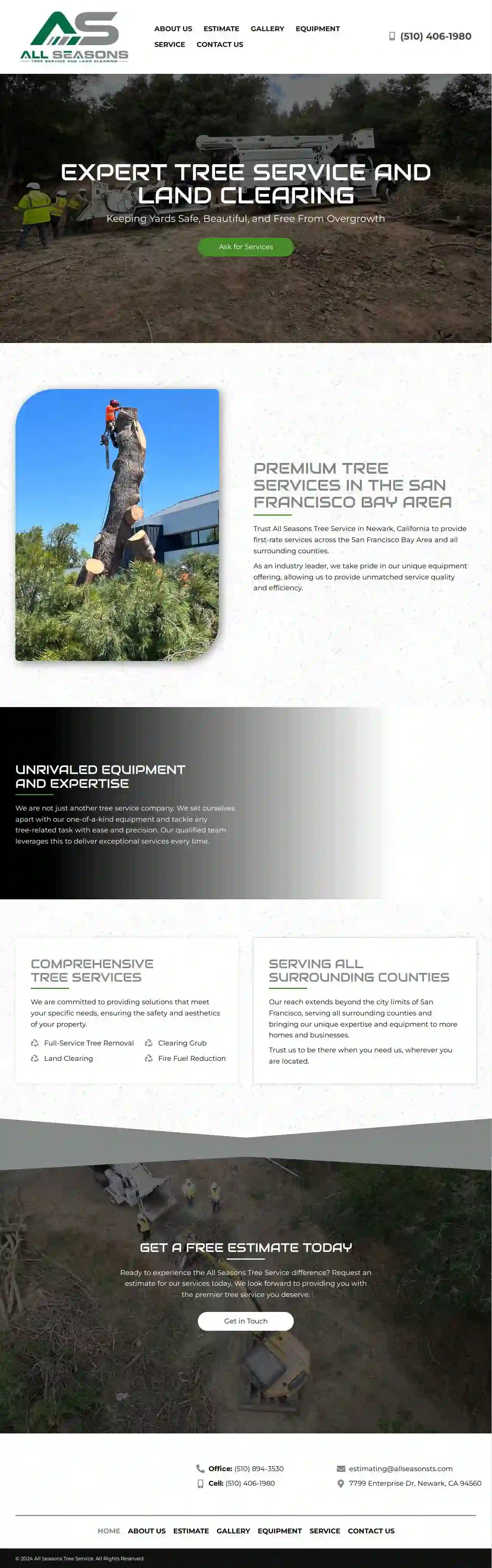 All Seasons Tree Service and Land Clearing