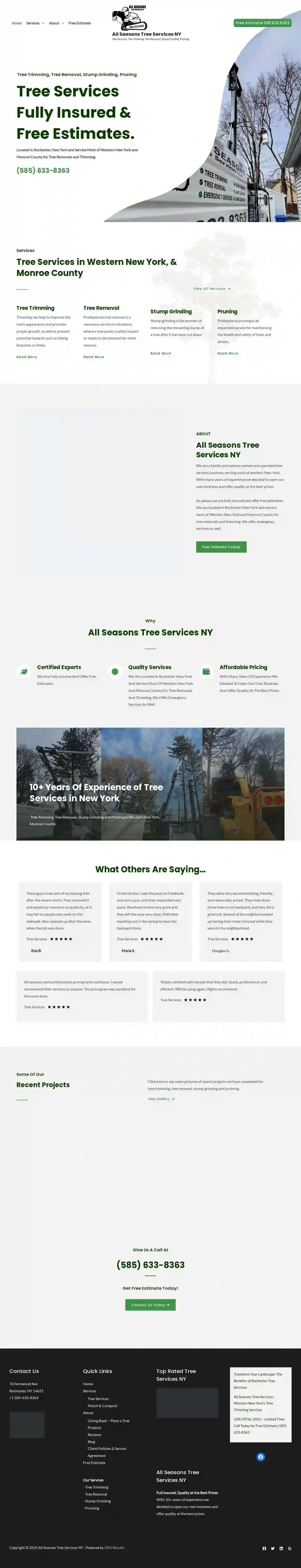 All Seasons Tree Services NY