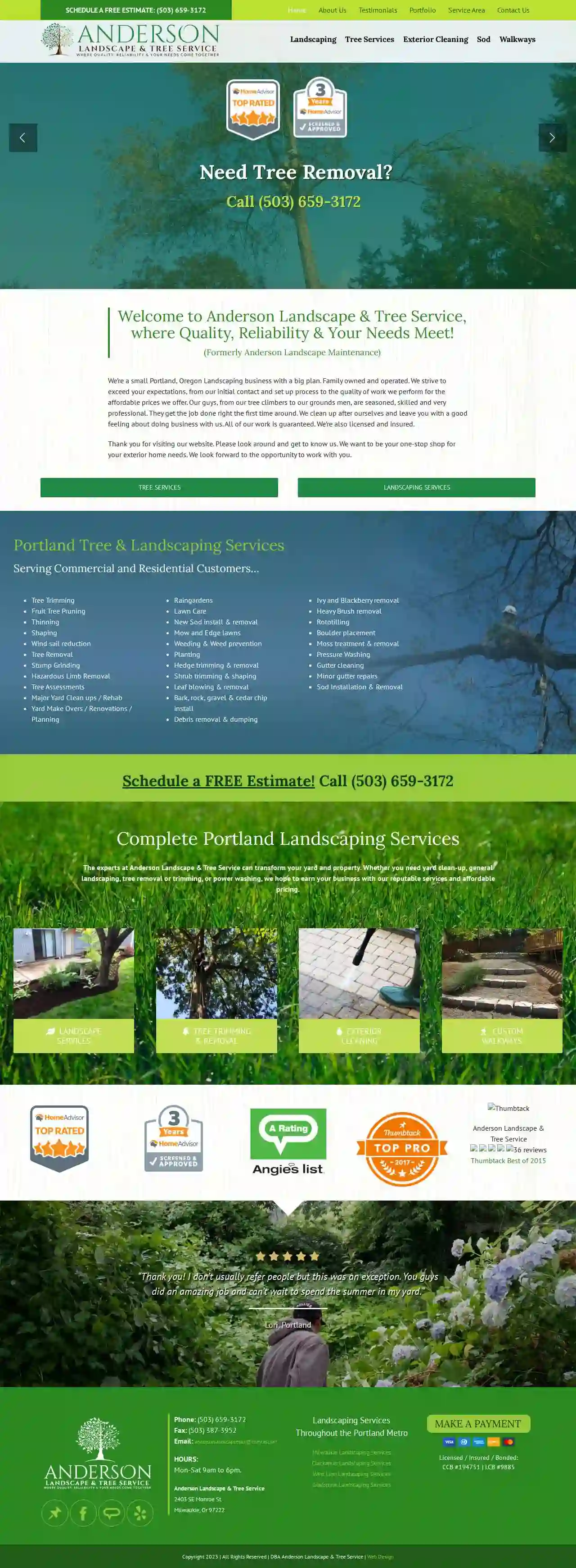 Anderson Landscape & Tree Service