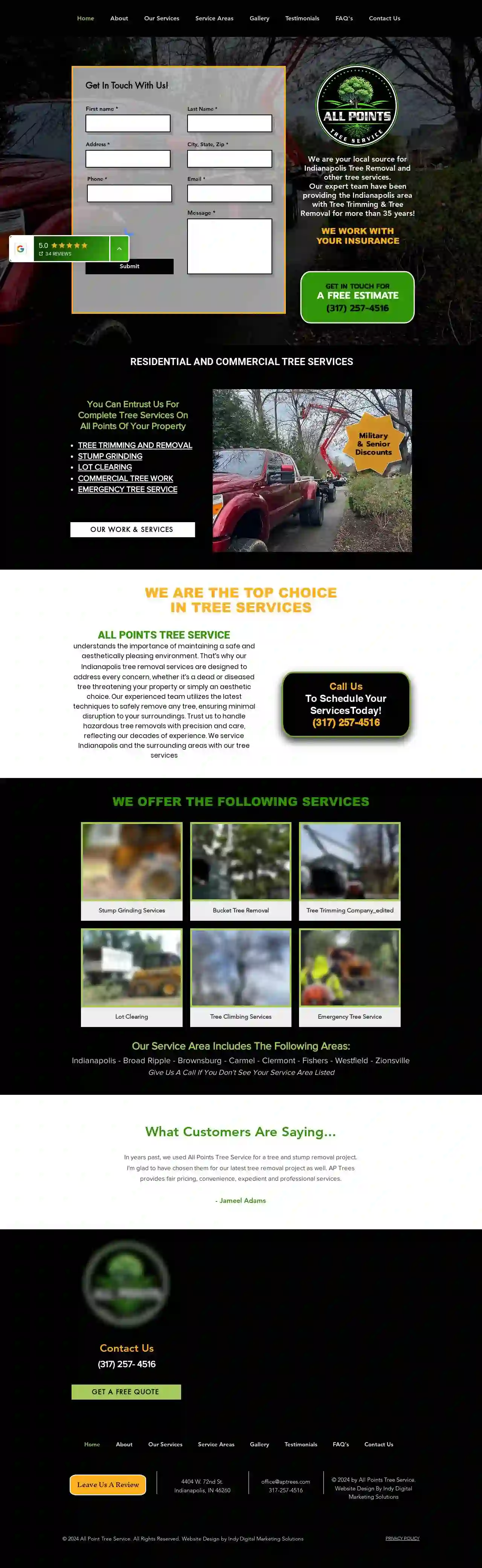 All Points Tree Service INC