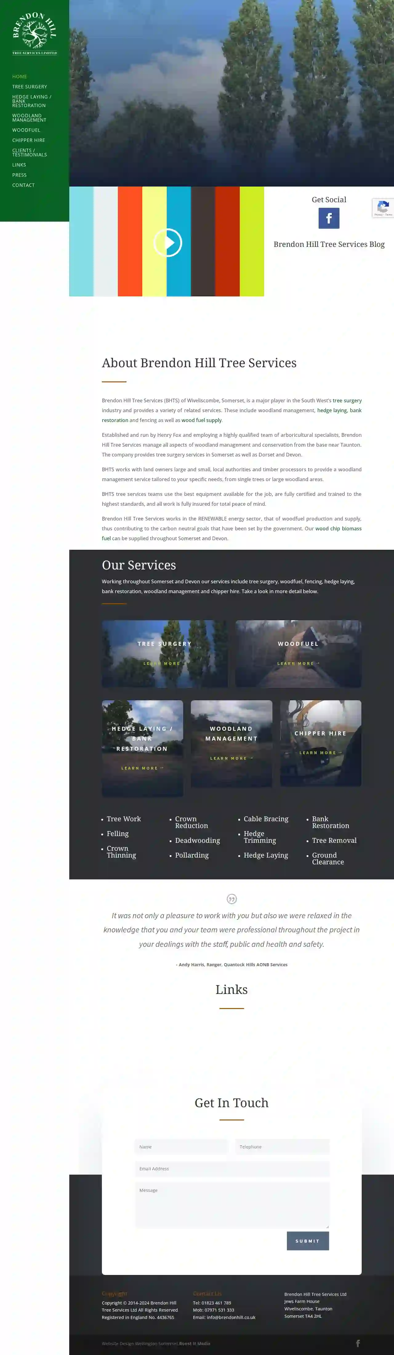 Brendon Hill Tree Services Ltd