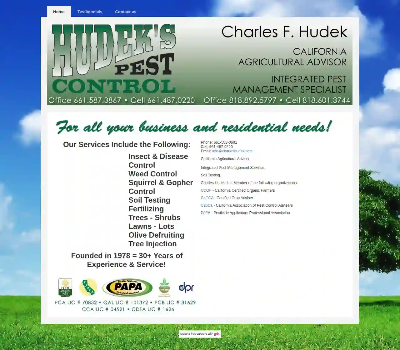 Hudek's Pest Control & Tree Service