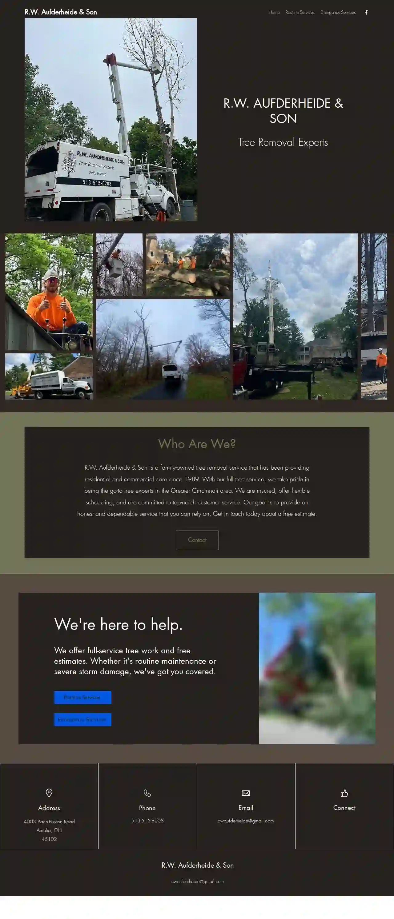 R.W. Aufderheide & Son, Tree Removal Experts