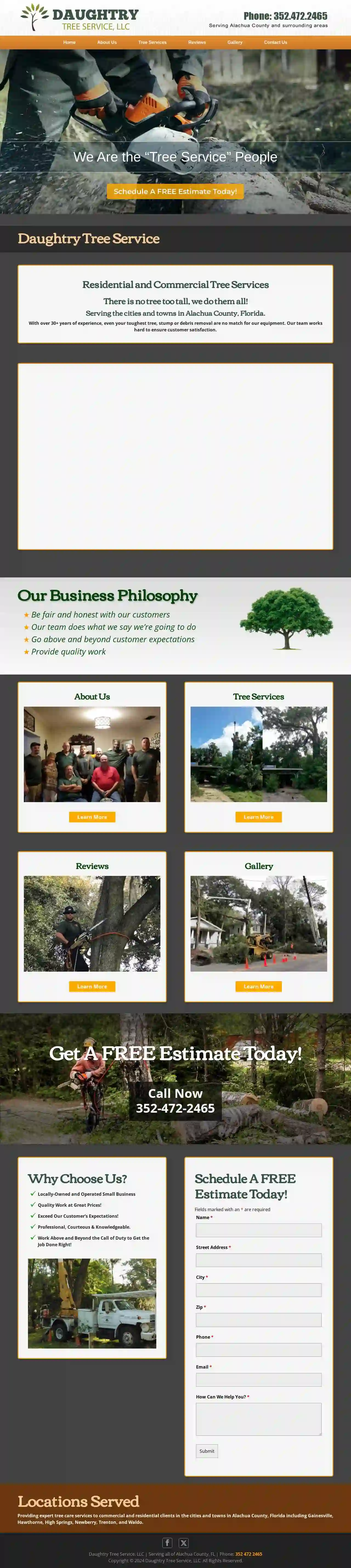 Daughtry Tree Service - Alachua County, Florida