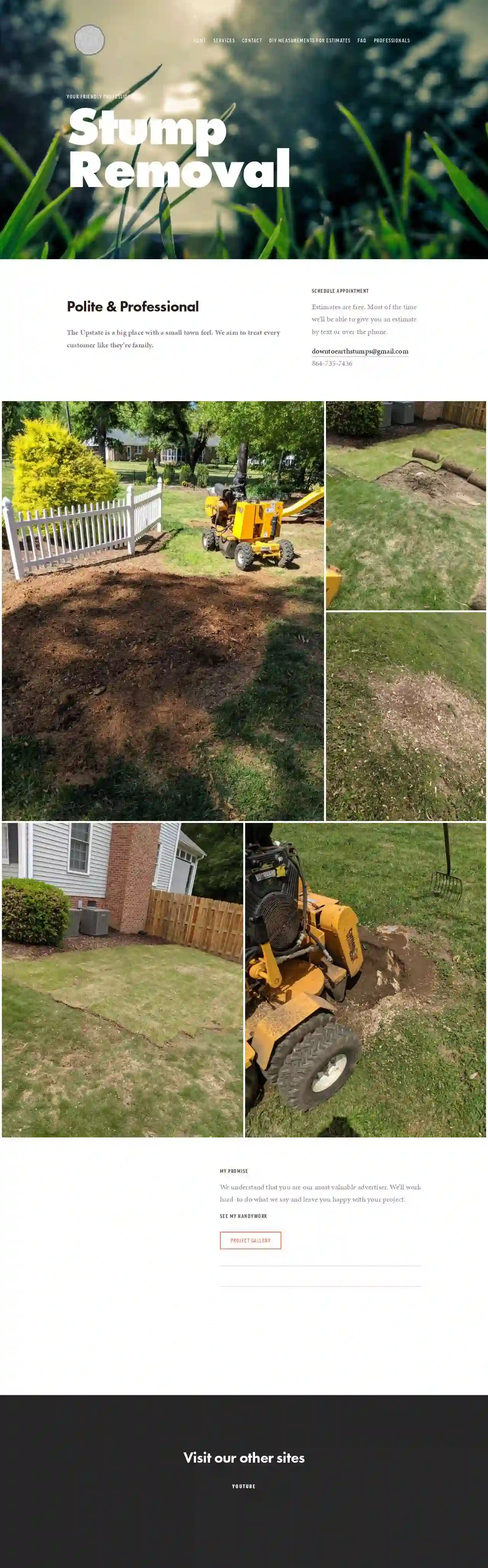 Down to Earth Stump Grinding and Tree Care