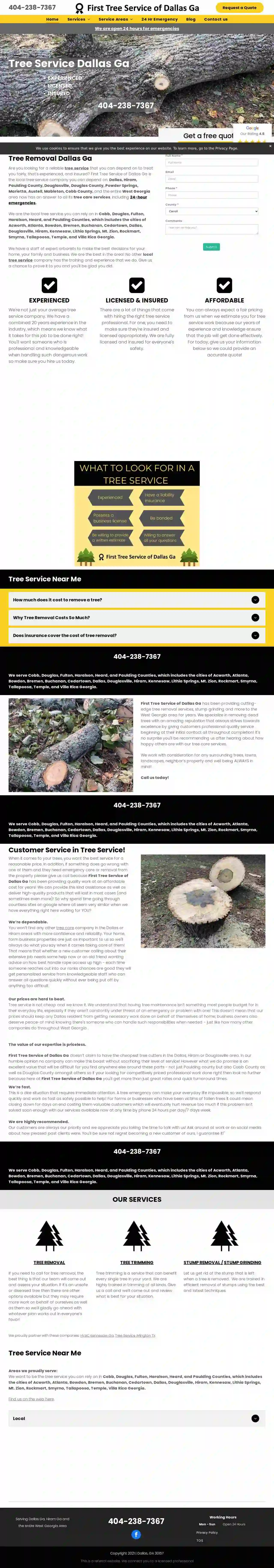 First Tree Service of Dallas Ga