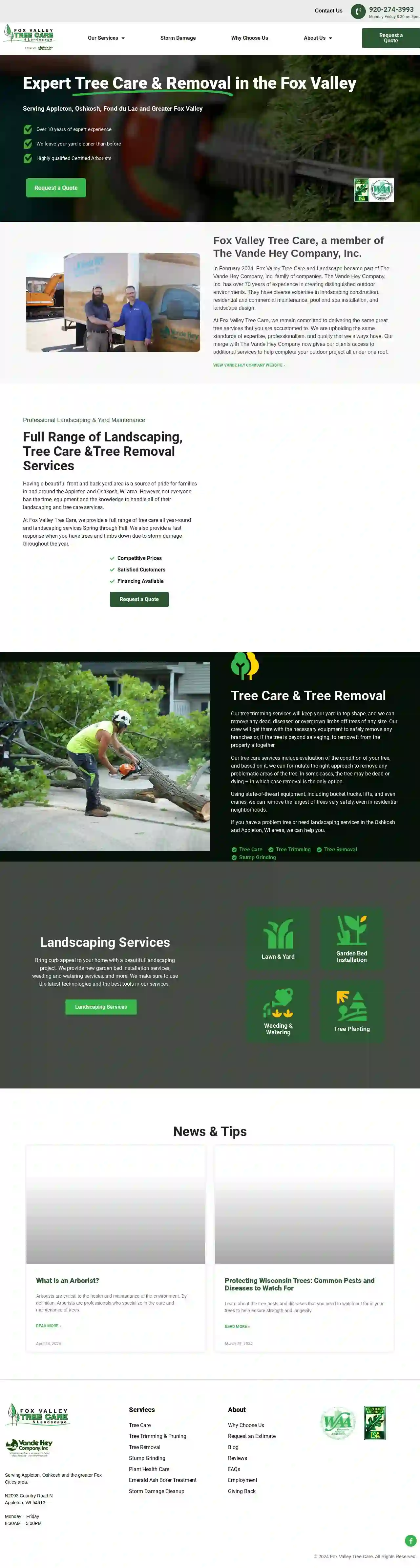 Fox Valley Tree Care & Landscape