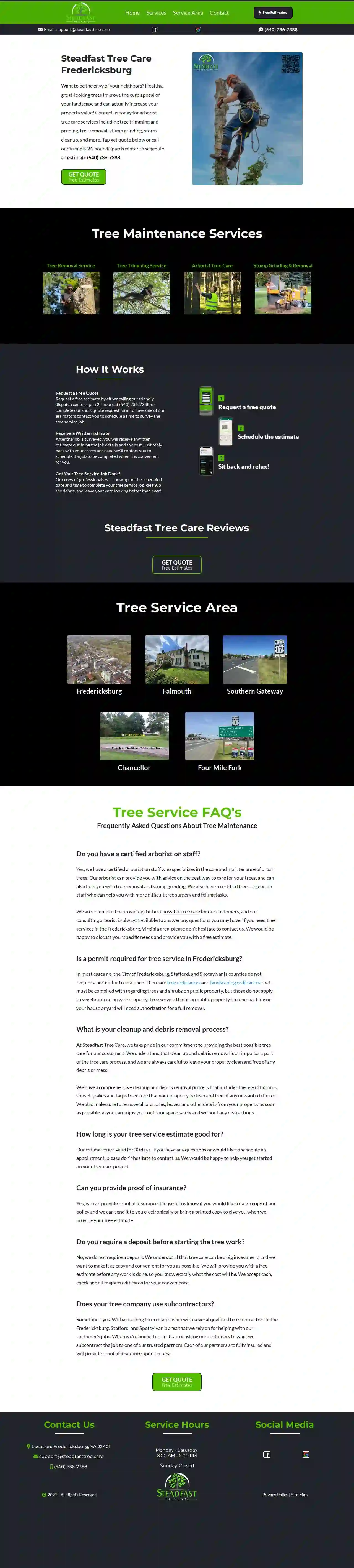 Steadfast Tree Care Fredericksburg