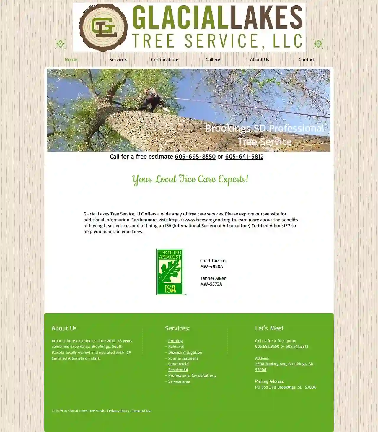 Glacial Lakes Tree Service, LLC