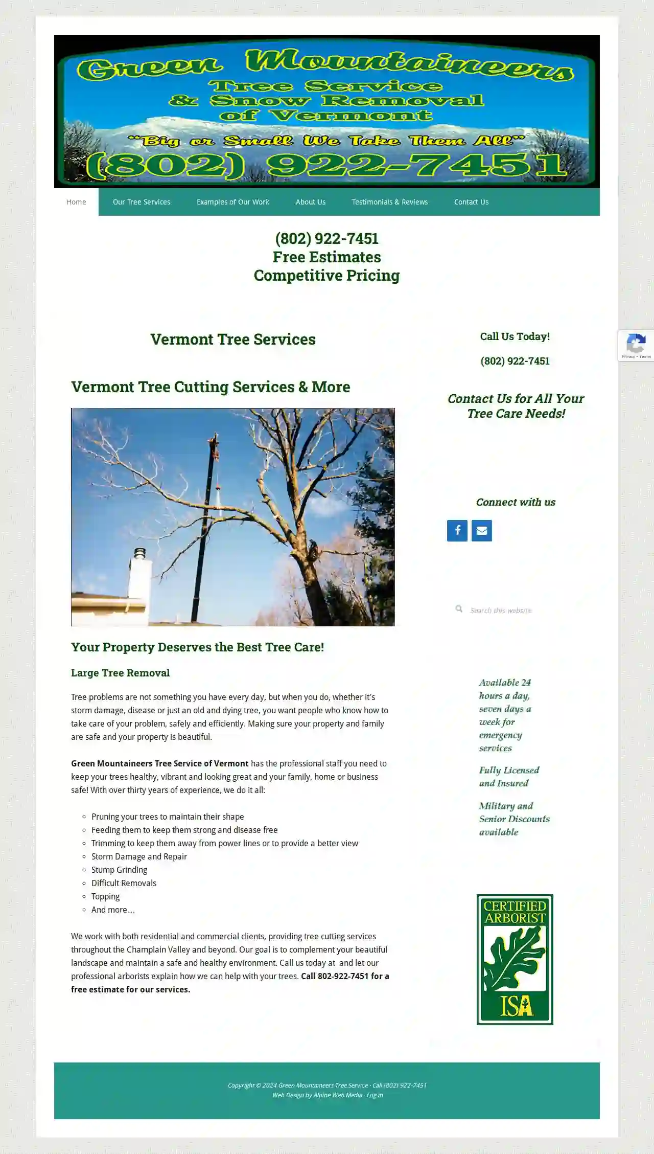 Green Mountaineers tree service