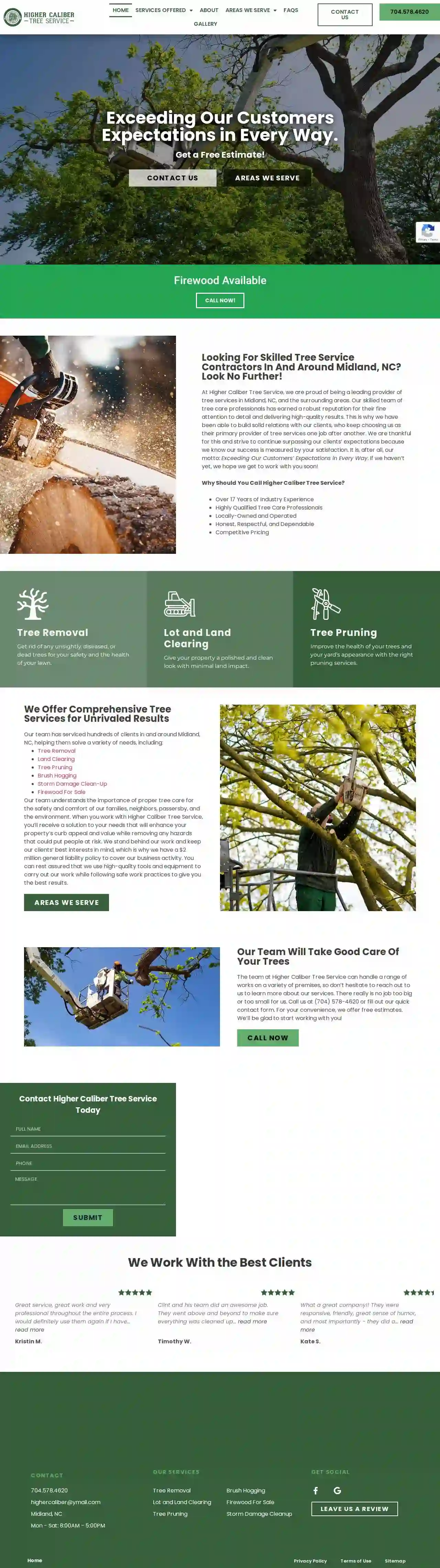 Higher Caliber Tree Service