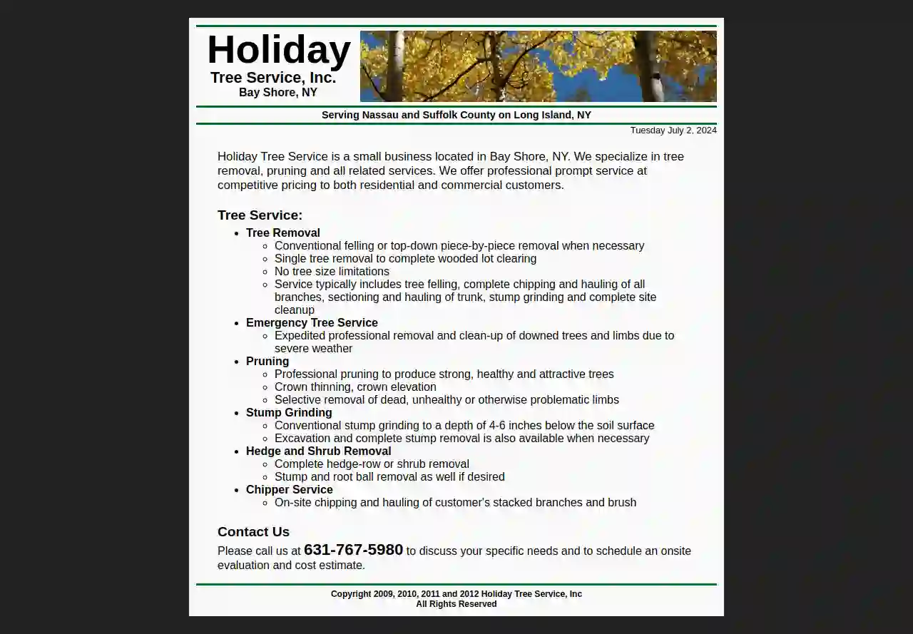 Holiday Tree Service