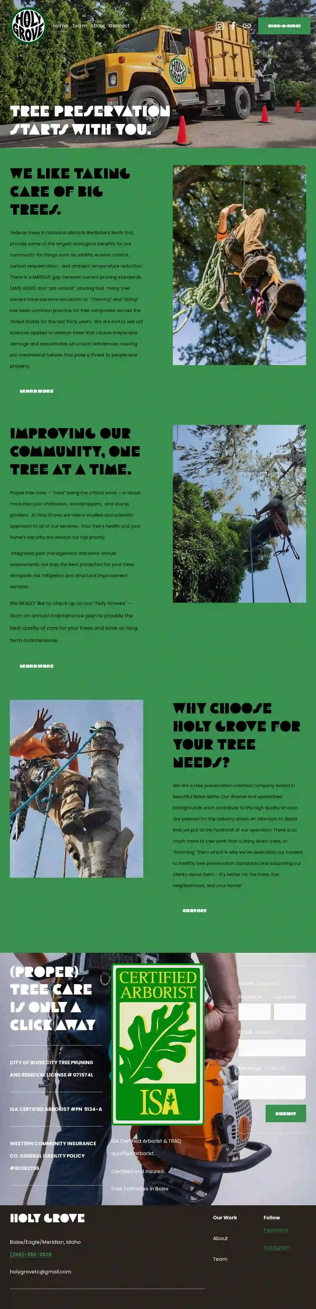 Holy Grove Tree Care