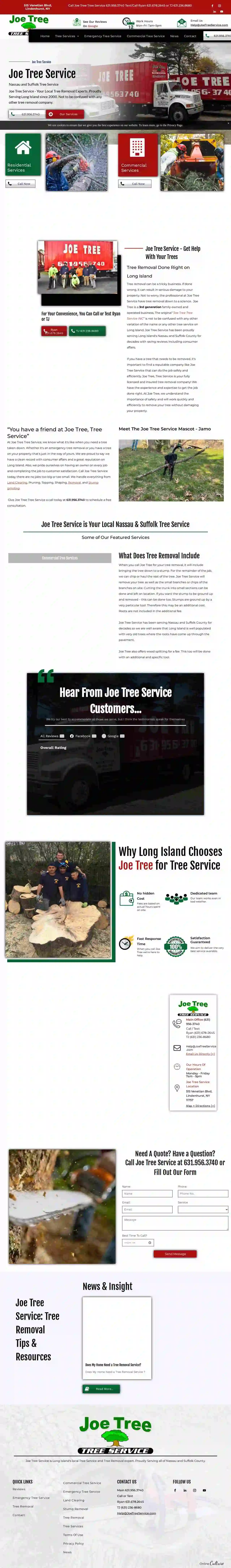 Joe Tree, Tree Service Inc