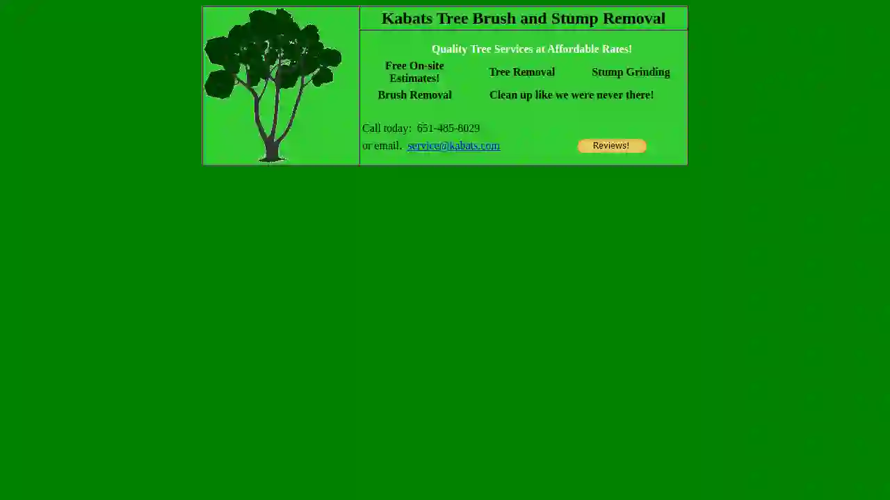 Kabats Tree & Stump Removal