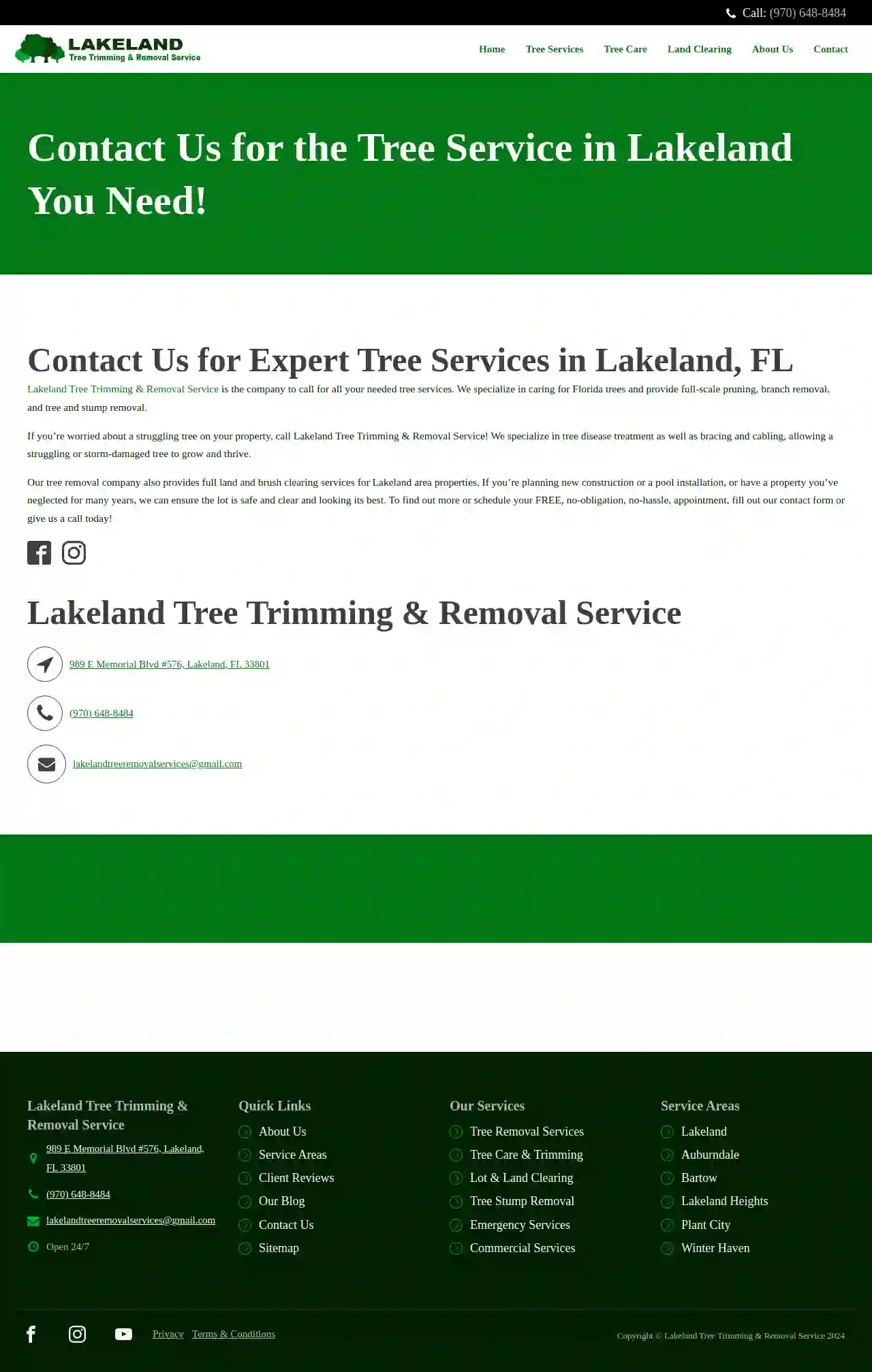 Tree Trimming & Removal Service