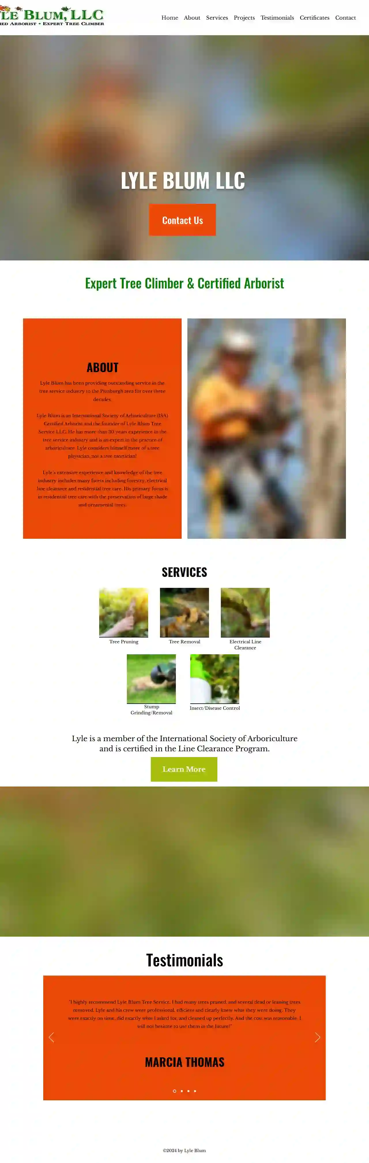 lyle blum tree service