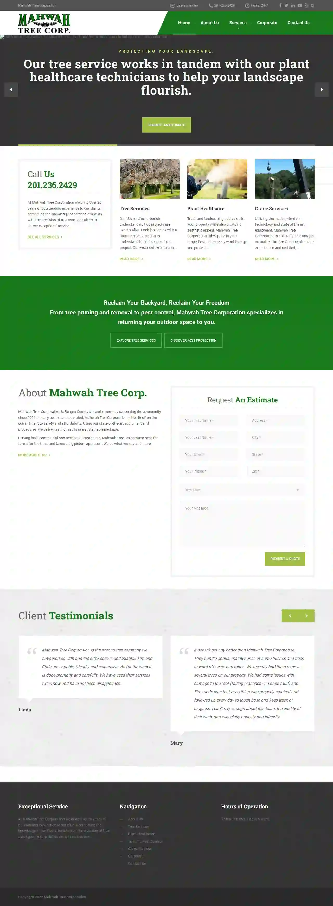 Mahwah Tree Corporation