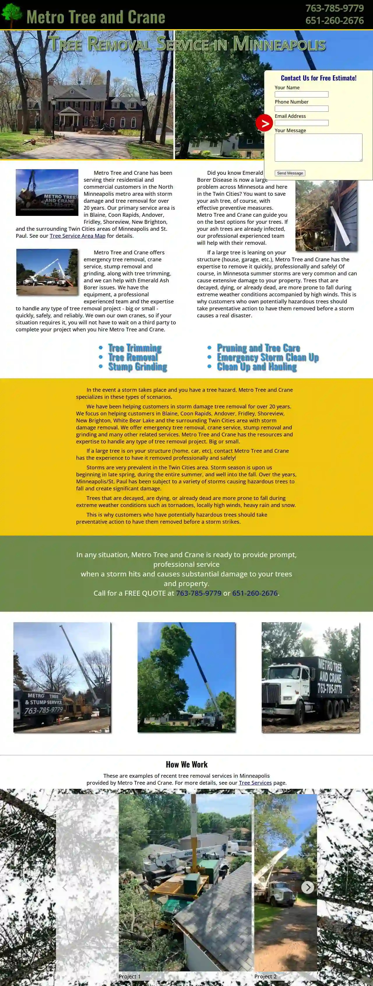 metro tree and crane service