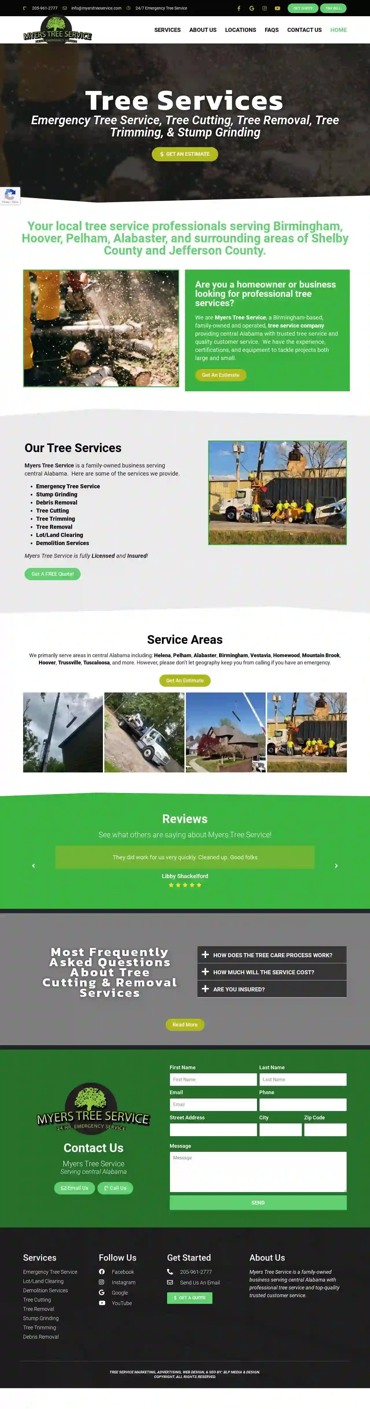 Myers Tree Service - Tree Cutting, Tree Trimming, & Stump Removal