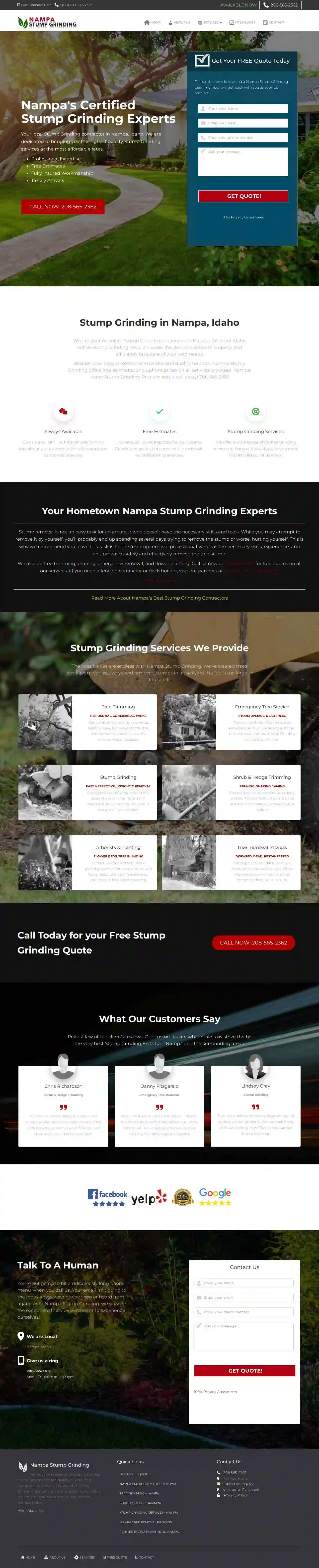 Nampa Stump Grinding