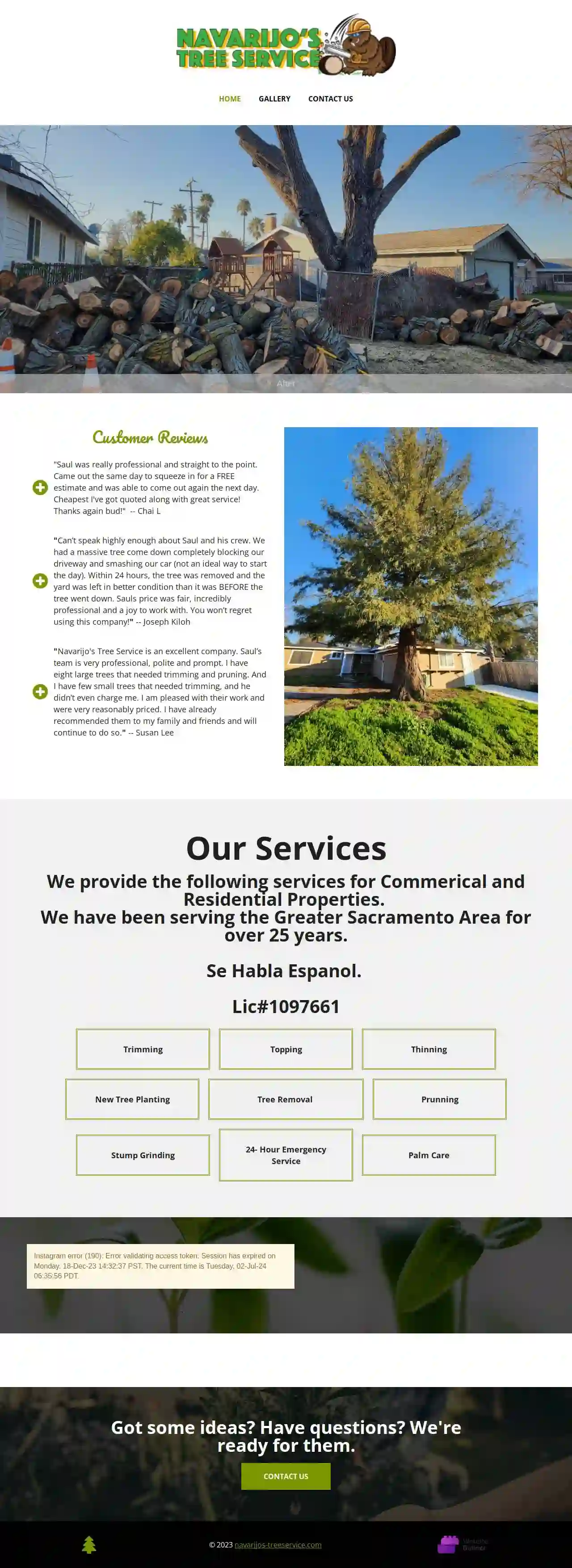 Navarijo’s tree service