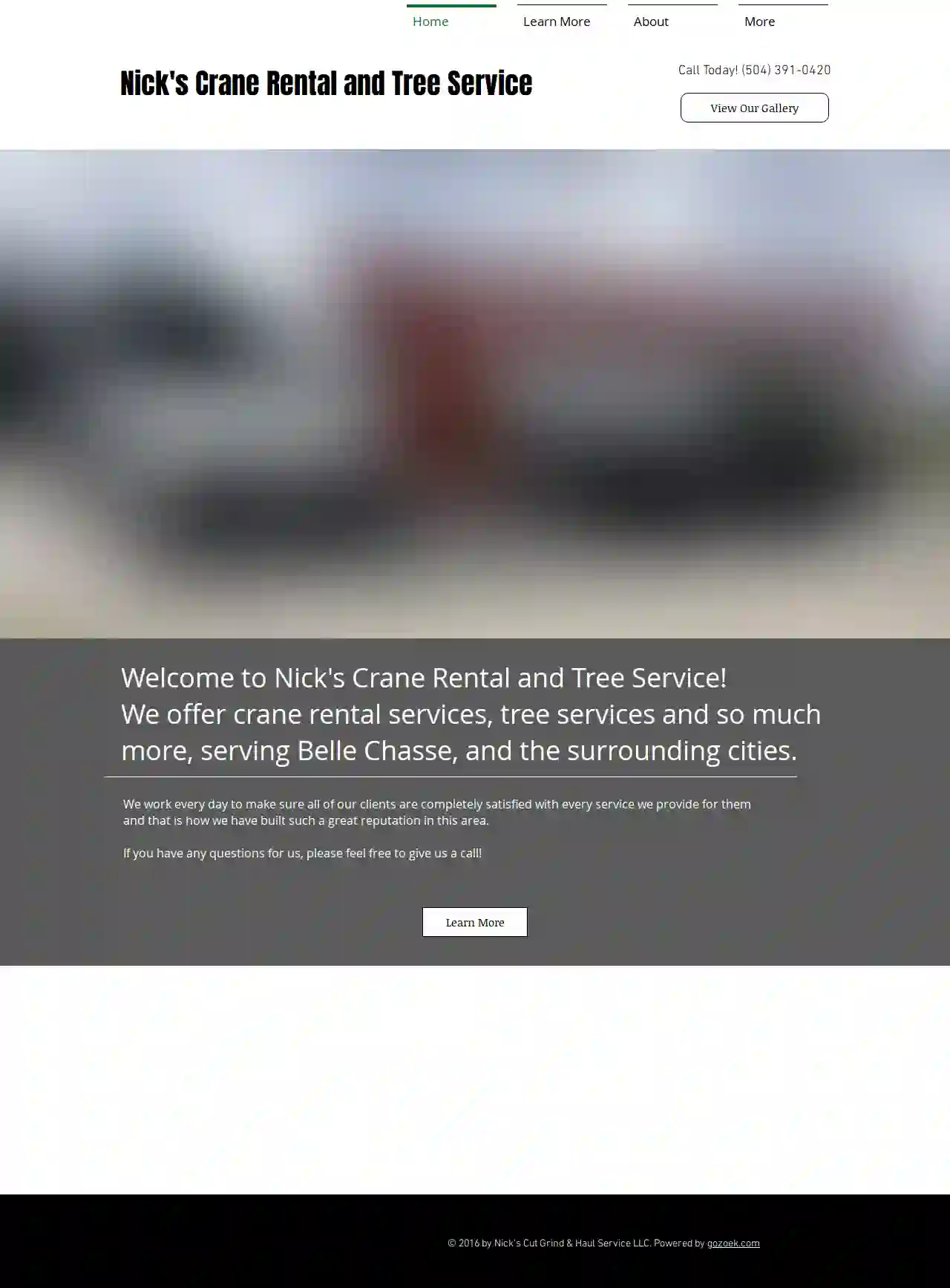 Nick's Crane Rental and Tree Service