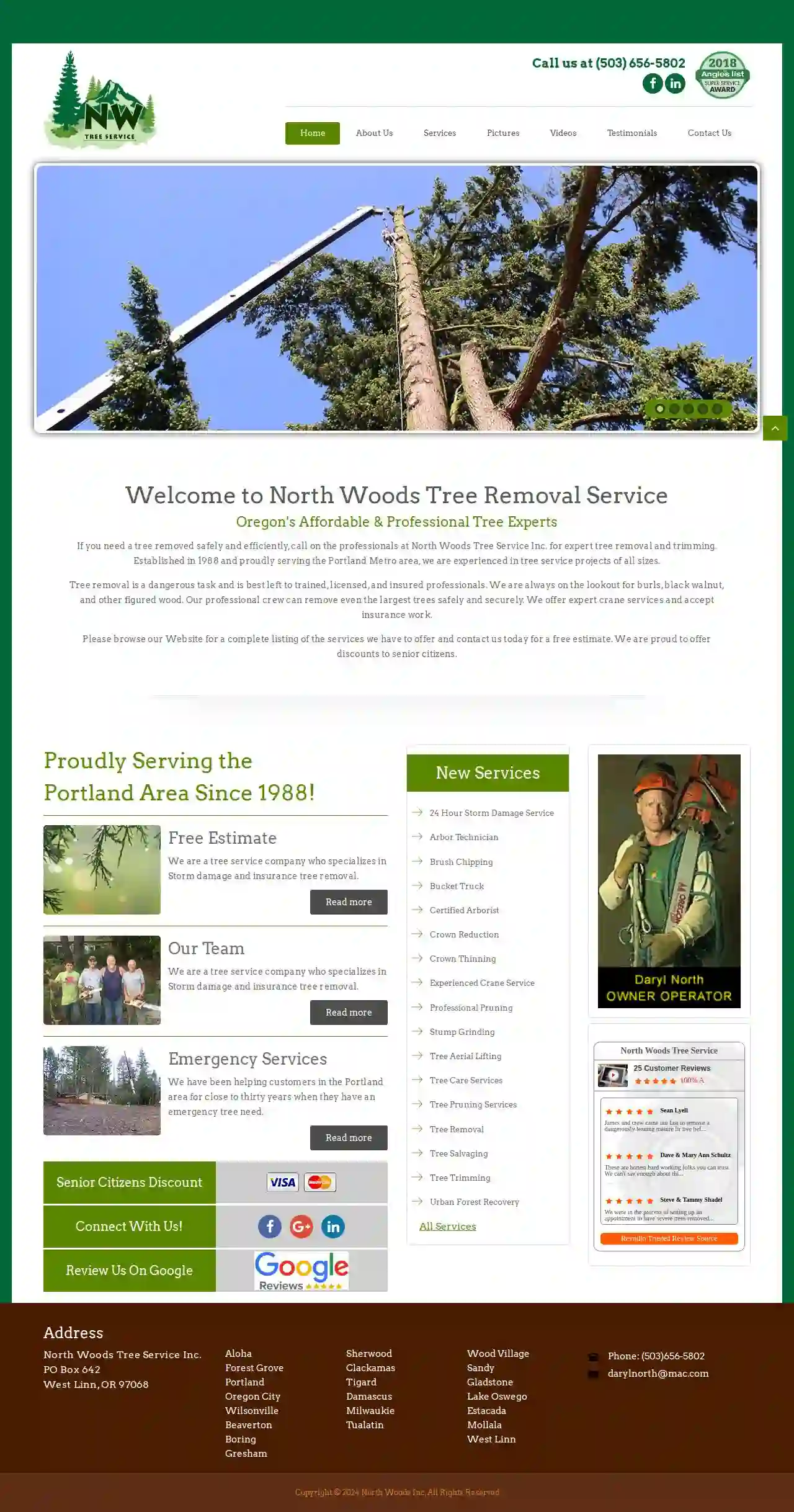 North Woods Tree Services Inc