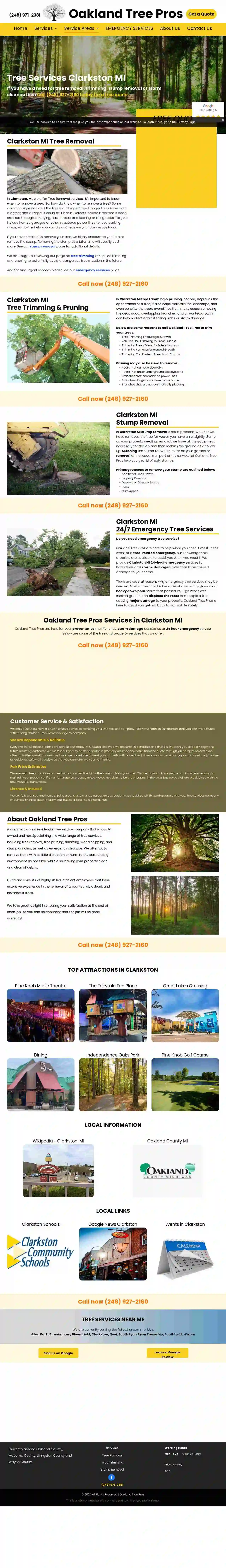 Oakland Tree Pros Clarkston