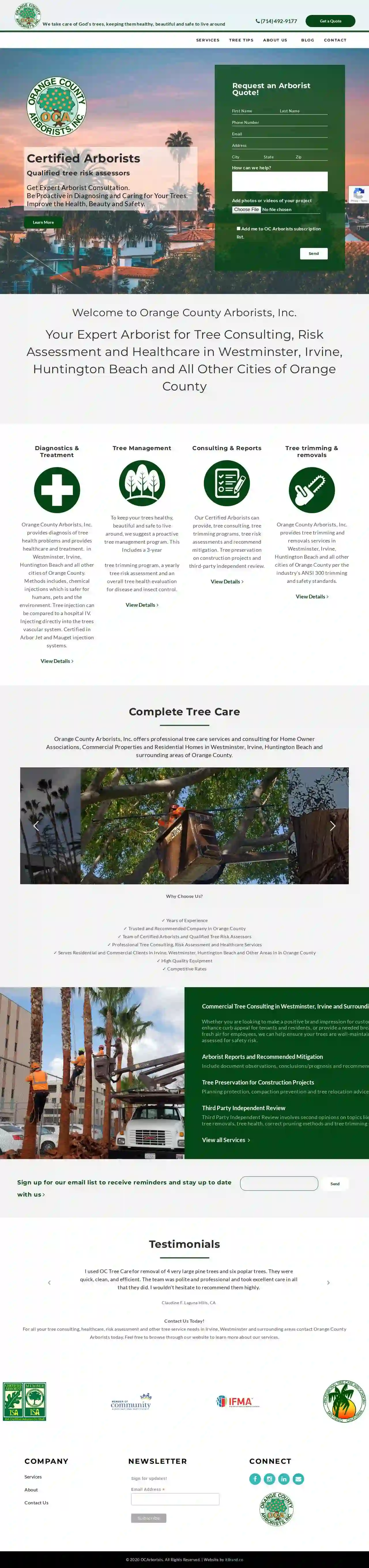 Orange County Arborists Inc