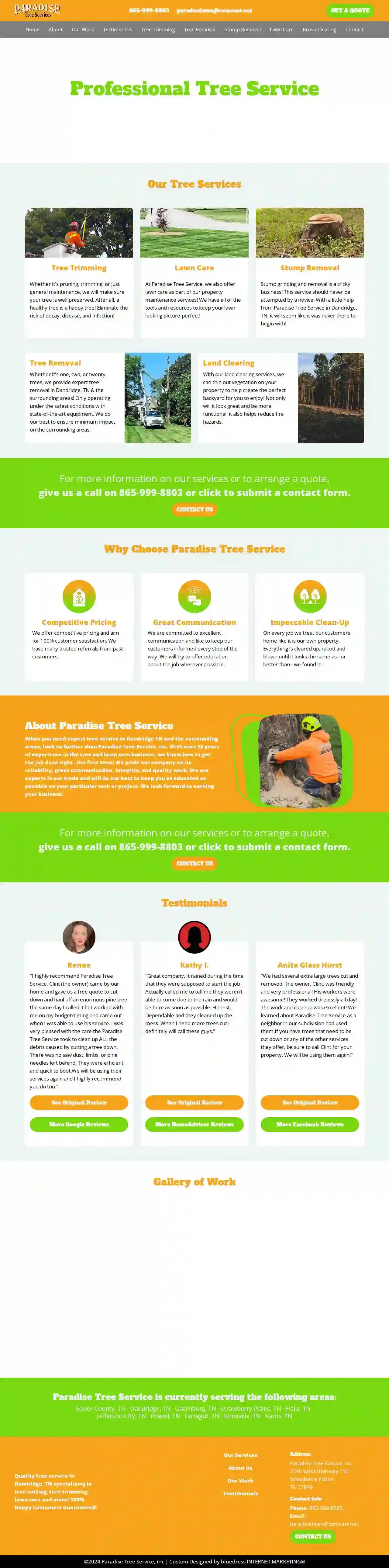 Paradise Tree Services Knoxville