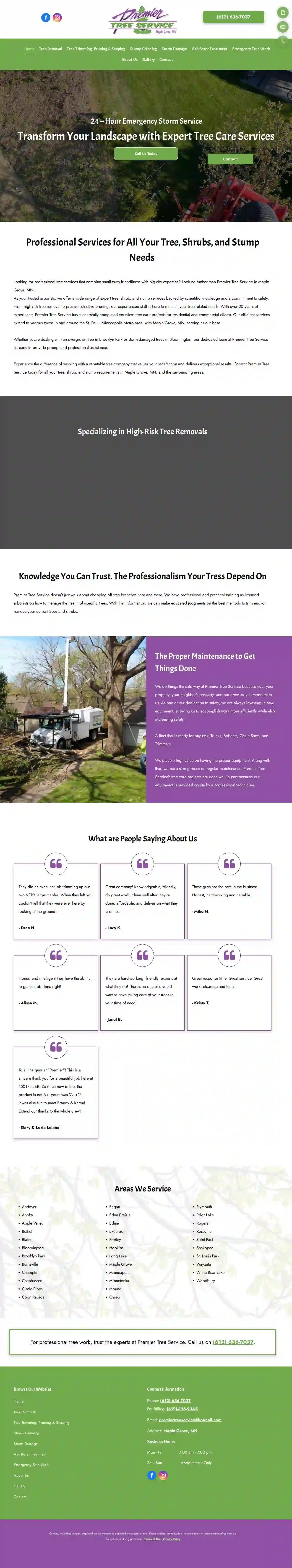 Premier Tree Service Inc