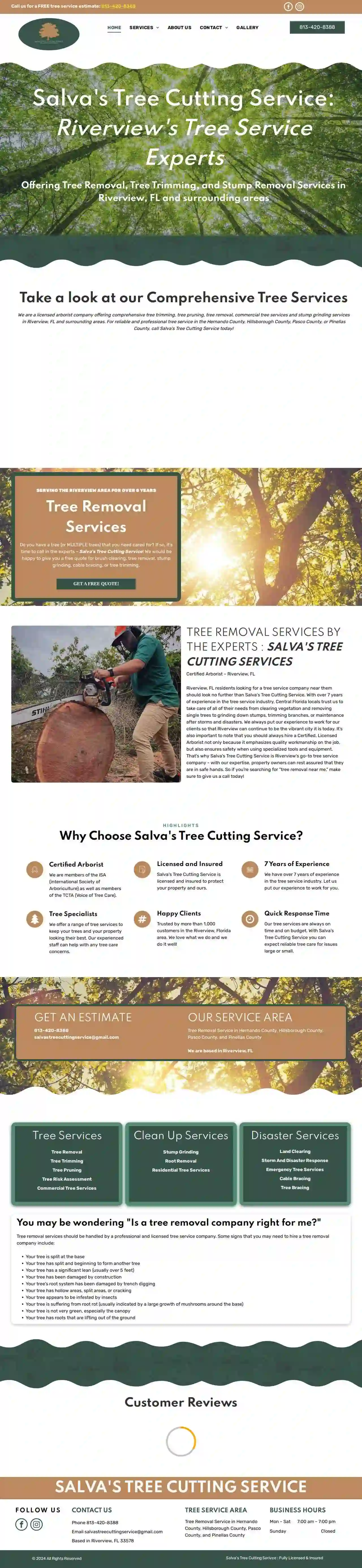 Salva's Tree Cutting Service