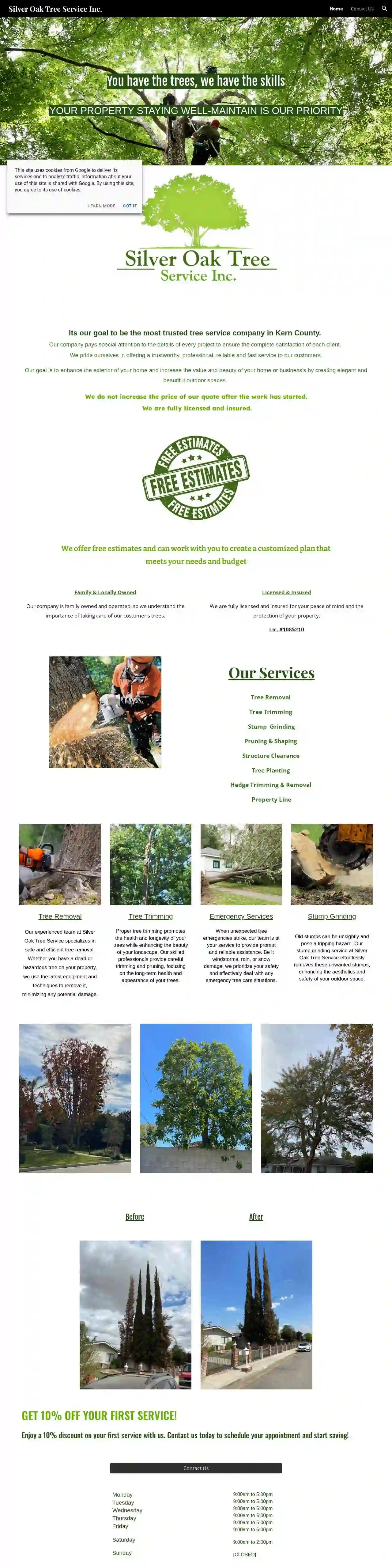 Silver Oak Tree Service Inc.