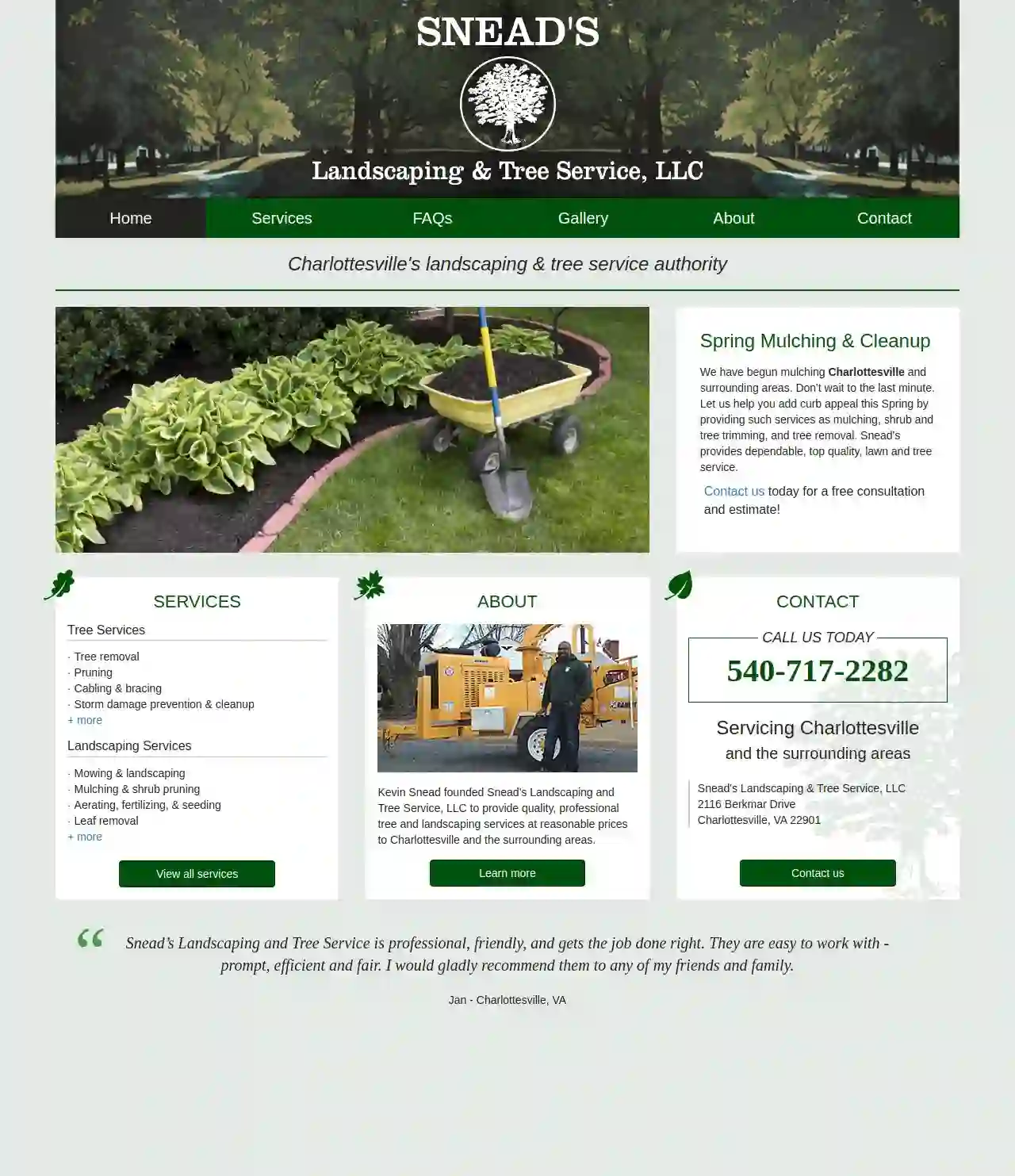 Snead's Landscaping & Tree Service, LLC