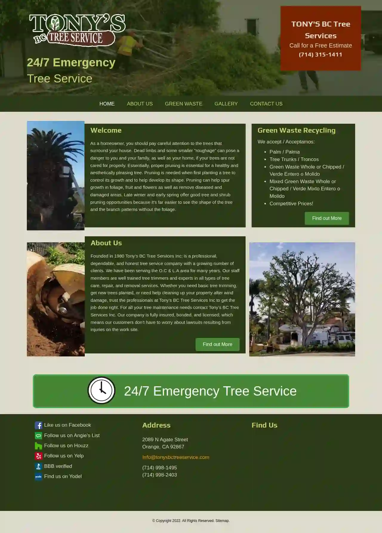 Tony's B.C. Tree Service