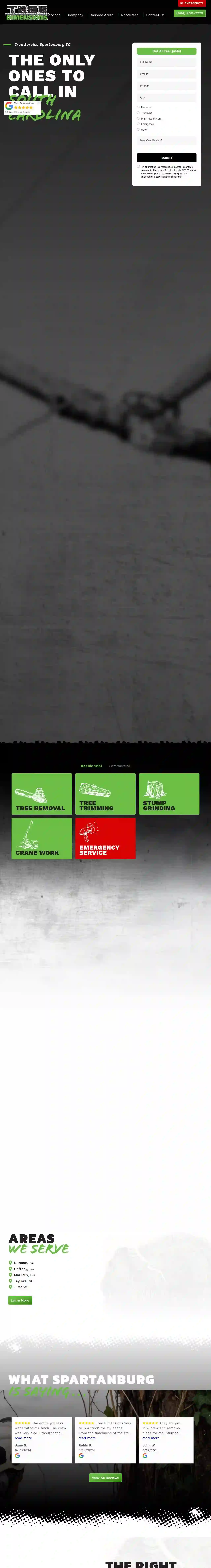 Tree Dimensions