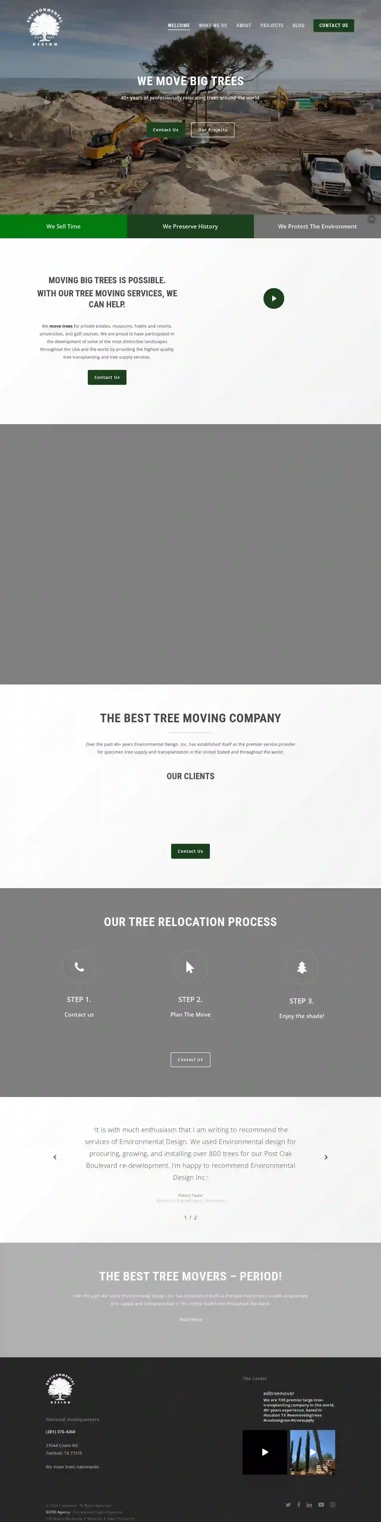 Environmental Design, Inc. - Nationwide Large Tree Moving Service