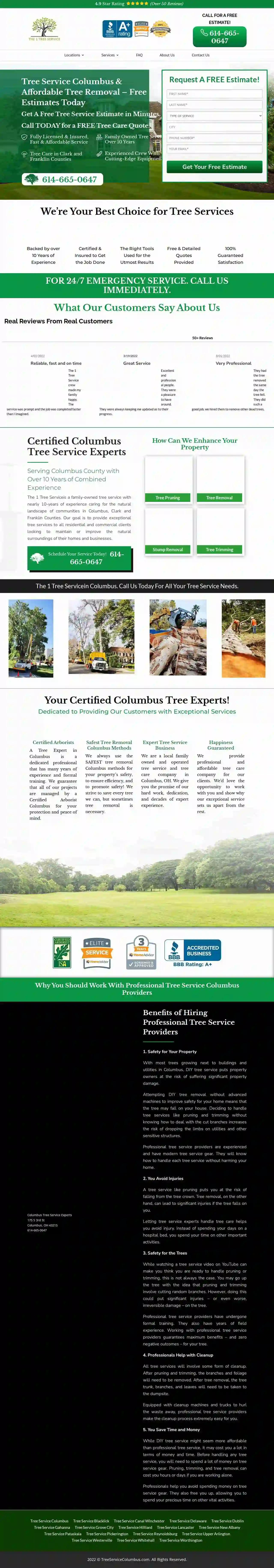 Columbus Tree Service Experts