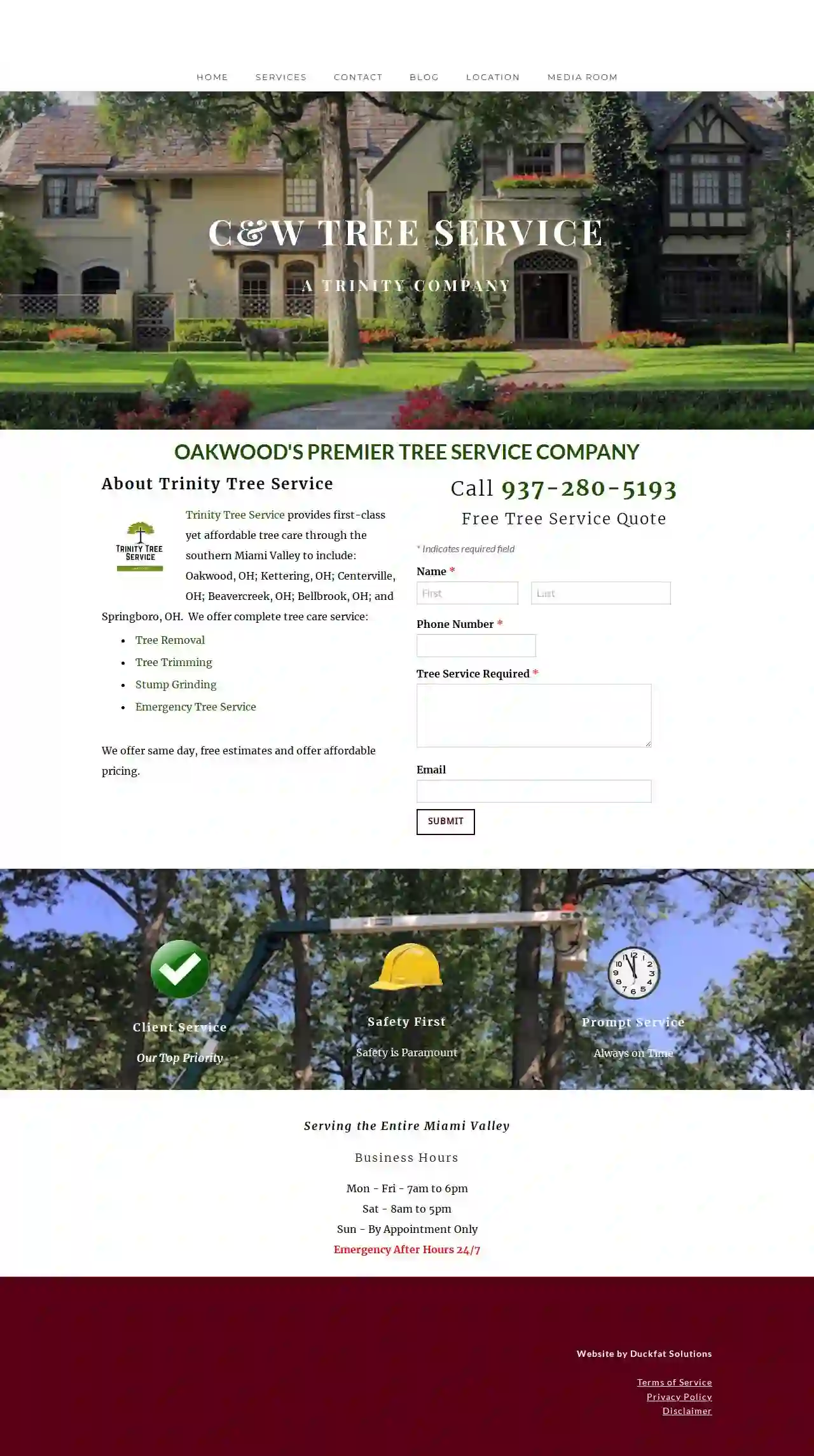 TRINITY TREE SERVICE OAKWOOD