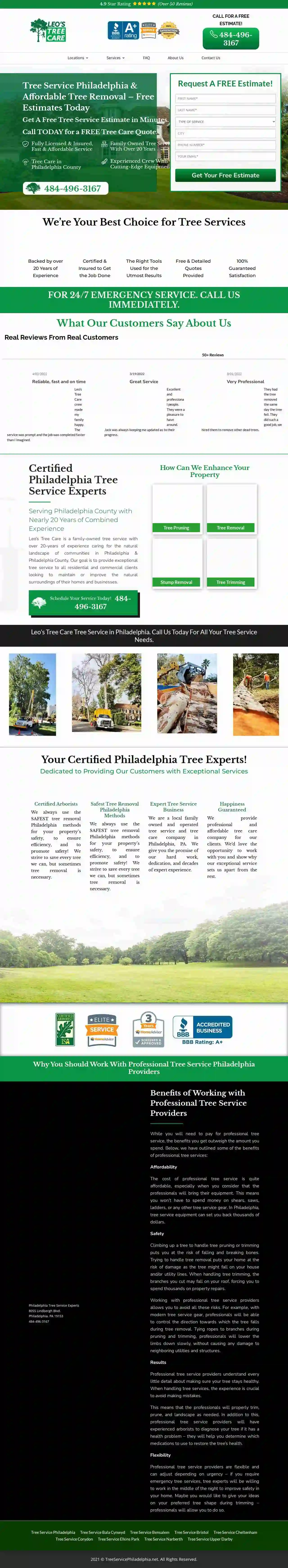 Philadelphia Tree Service Experts