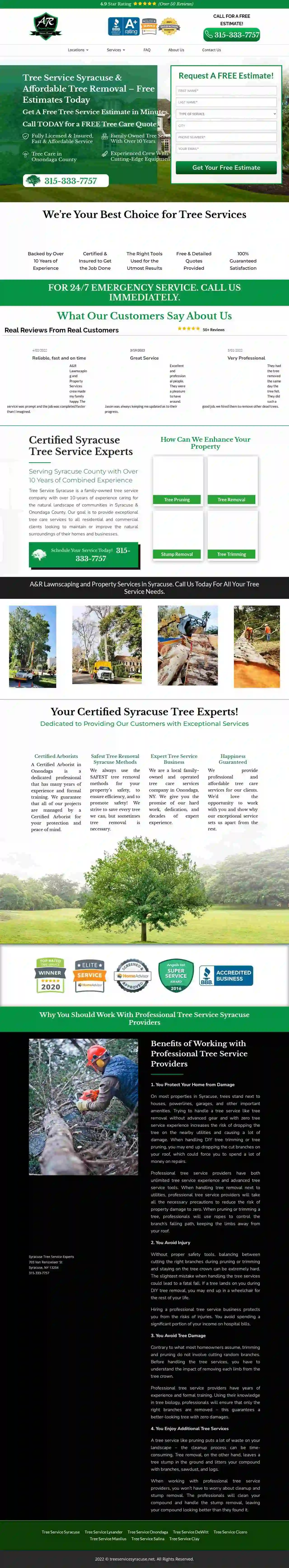 Syracuse Tree Service Experts