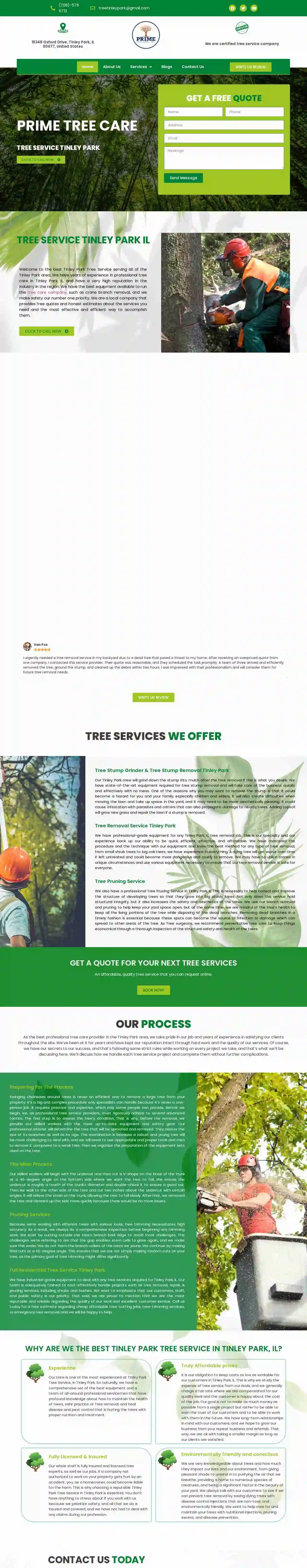 Tinley Park Tree Service