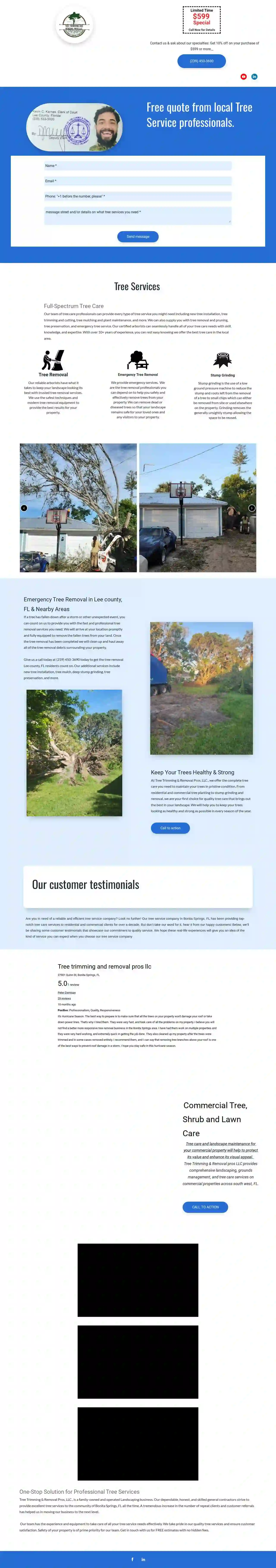 Tree trimming and removal pros llc