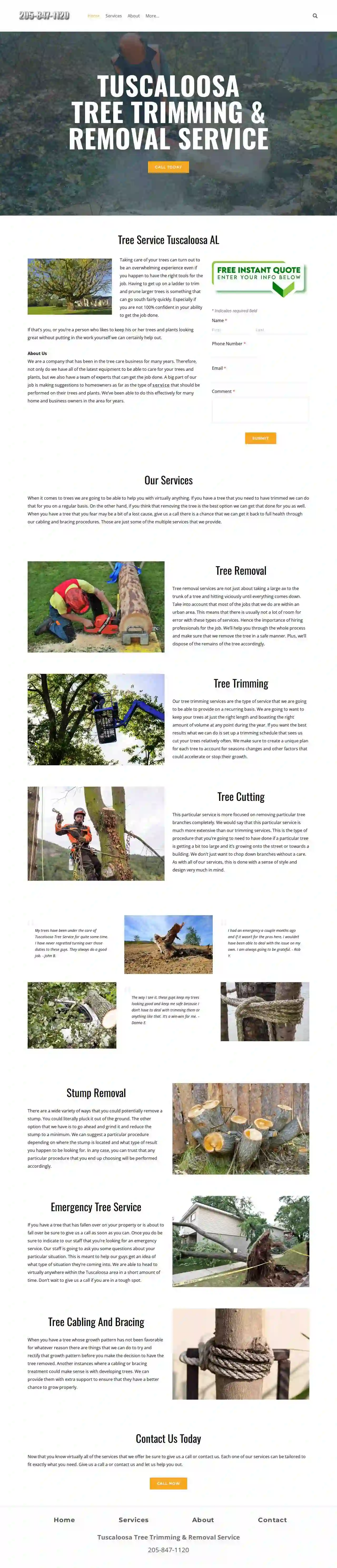 Tuscaloosa Tree Trimming & Removal Specialists