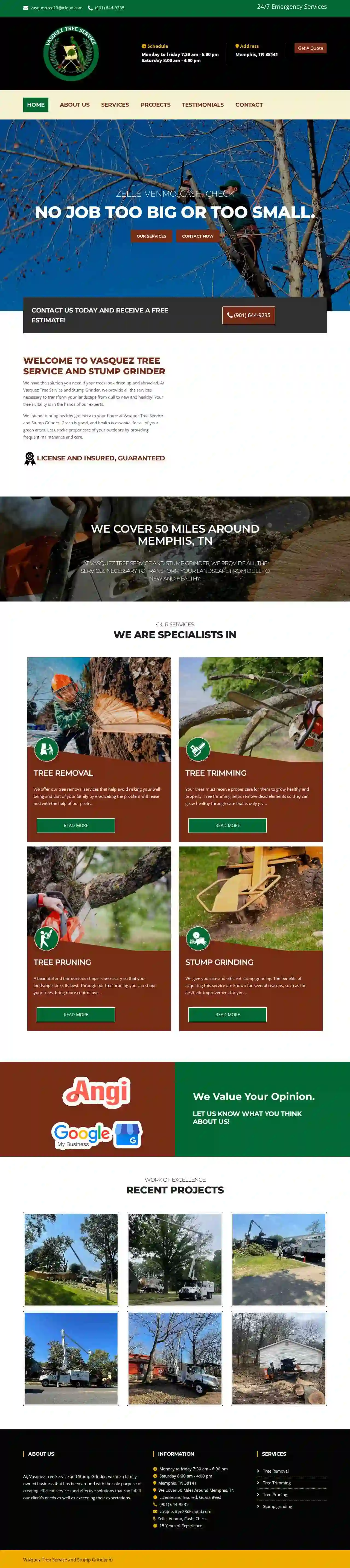 Vasquez Tree Service and Stump Grinding