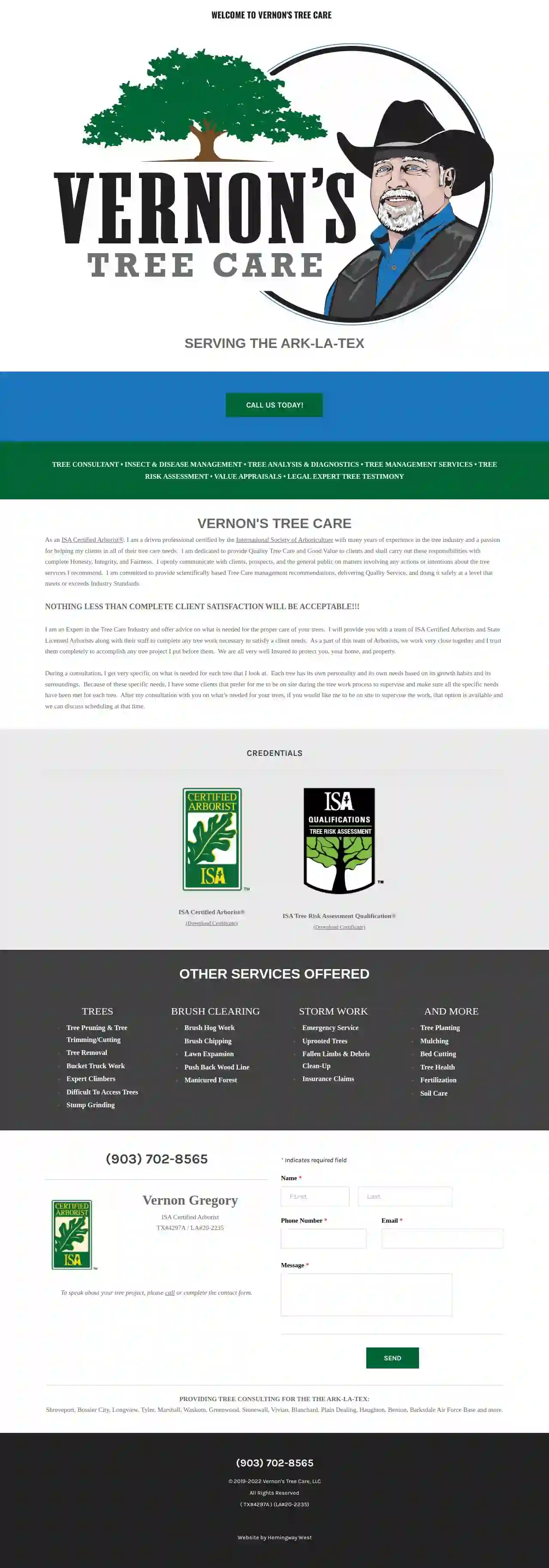 Vernon's Tree Care